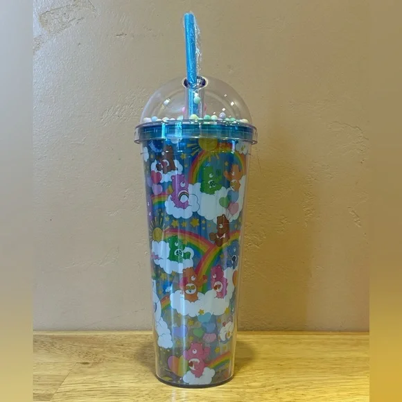 Care Bears Tumbler Made By Silver Buffalo. Hearts Rainbows Magic. Brand New! - Picture 1 of 8